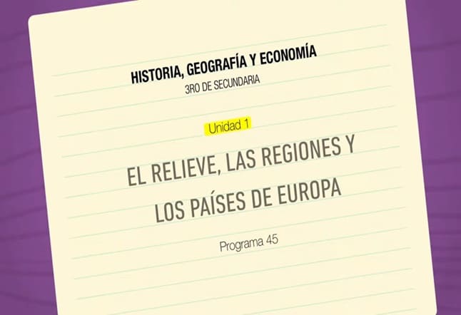 Capítulo N° 45 - El relieve, las regiones y los países de Europa